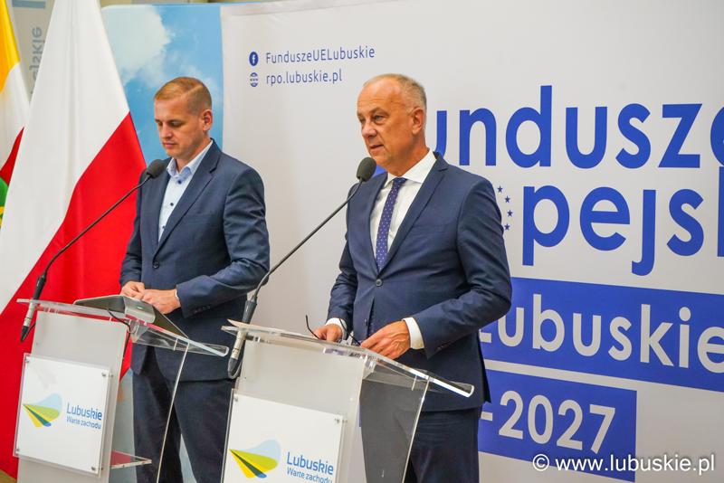 Marcin Jabłoński i Łukasz Porycki na konferencji prasowej