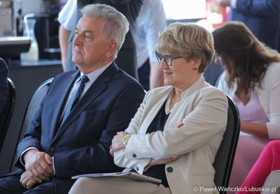 Marszałek Elżbieta Anna Polak na Konwencie Zrzeszenia Gmin Województwa Lubuskiego w Jasionce