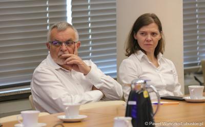 Uczestnicy konferencji poświęconej prezentacji Parku Technologii Kosmicznych w Zielonej Górze