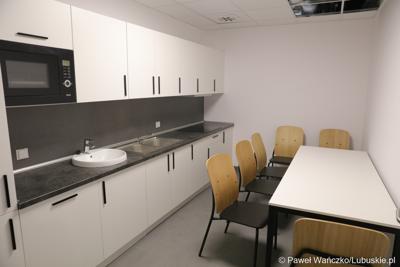 Wnętrze Parku Technologii Kosmicznych w Zielonej Górze