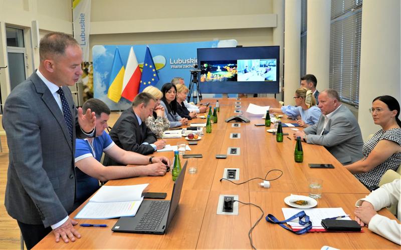Spotkanie ukraińskiej delegacji z obwodu sumskiego z Zachodnią Izbą Przemysłowo-Handlową i Organizacją Pracodawców Ziemi Lubuskiej