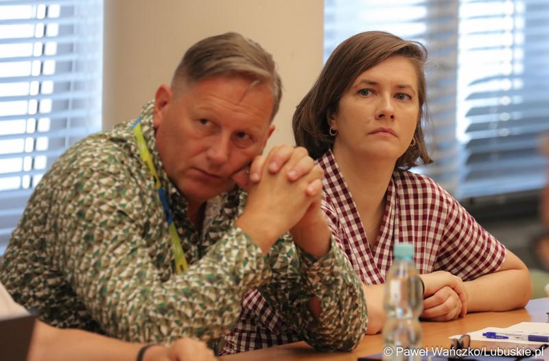 Uczestnicy spotkania przedstawicieli Urzędu Marszałkowskiego Województwa Lubuskiego z delegacją z Ukrainy