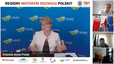 Elżbieta Anna Polak podczas debaty online