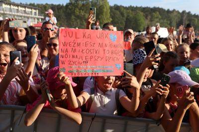 Na plaży nad jeziorem Lipie w Długiem koło Strzelec Krajeńskich świętowaliśmy z Julią Żugaj i Kamilem Bednarkiem