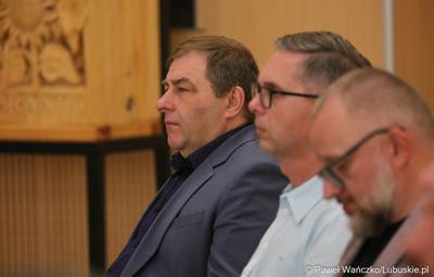Radny wojewódzki Grzegorz Potęga na konferencji pt. „Wykluczenie komunikacyjne terenów popegeerowskich w Województwie Lubuskim”, w Sali Kolumnowej w urzędu marszałkowskiego w Zielonej Górze.