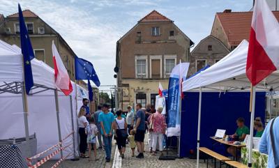 W niedzielę, 23 lipca 2023 r. z Piknikiem Europejskim ze Strefą Zdrowia byliśmy we Wschowie