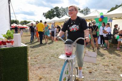 Uczestniczka Pikniku Zdrowia i Profilaktyki w Szprotawie