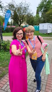Marszałek Elżbieta Anna Polak i posłanka na Sejm RP Kamila Gasiuk-Pihowicz
