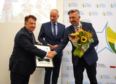 Wręczenie nagród w konkursie "Fundusze Europejskie warte zachodu" dla powiatu słubickiego i sulęcińskiego