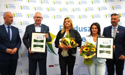 Wręczenie nagród w konkursie "Fundusze Europejskie warte zachodu" dla powiatu słubickiego i sulęcińskiego