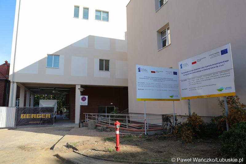 Nowo wybudowany budynek Klinicznego Oddziału Anestezjologii i Intensywnej Terapii oraz Klinicznego Oddziału Okulistyki wraz z poradniami.