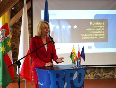 Wręczenie nagród w konkursie "Fundusze Europejskie warte zachodu" w Folwarku Zamkowym w Żarach