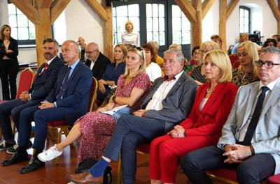 Wręczenie nagród w konkursie "Fundusze Europejskie warte zachodu" w Folwarku Zamkowym w Żarach