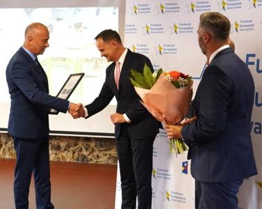 Wręczenie nagród w konkursie "Fundusze Europejskie warte zachodu" w Folwarku Zamkowym w Żarach