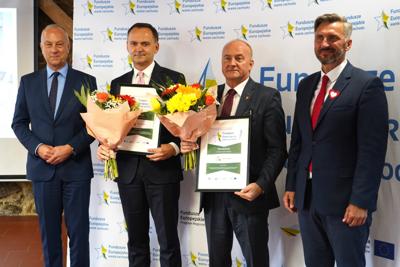 Wręczenie nagród w konkursie "Fundusze Europejskie warte zachodu" w Folwarku Zamkowym w Żarach
