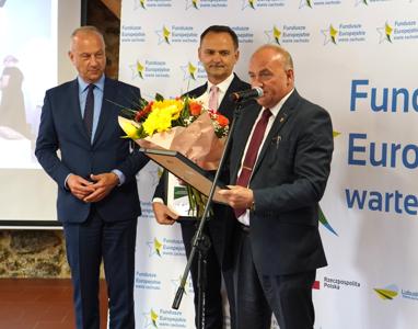 Wręczenie nagród w konkursie "Fundusze Europejskie warte zachodu" w Folwarku Zamkowym w Żarach