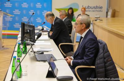 Członkowie Prezydium Sejmiku Województwa Lubuskiego podczas LVII Sesja Sejmiku Województwa Lubuskiego