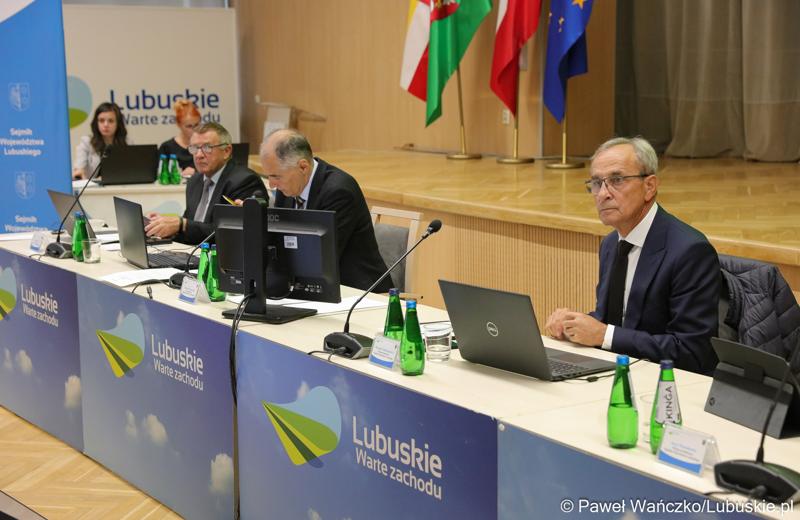 Członkowie Prezydium Sejmiku Województwa Lubuskiego podczas LVII Sesja Sejmiku Województwa Lubuskiego