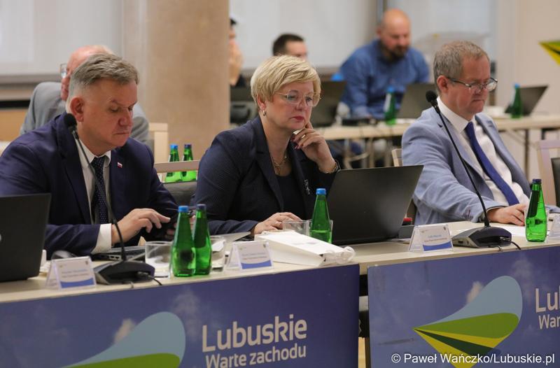 Radni wojewódzcy podczas LVII Sesja Sejmiku Województwa Lubuskiego