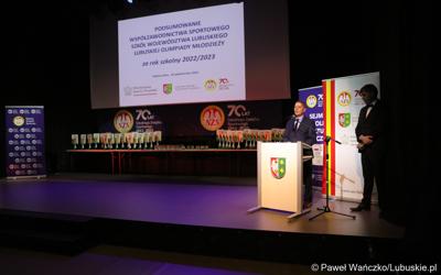 Uroczyste podsumowanie współzawodnictwa sportowego szkół województwa lubuskiego  za rok szkolny 2022/2023 w ramach Lubuskiej Olimpiady Młodzieży