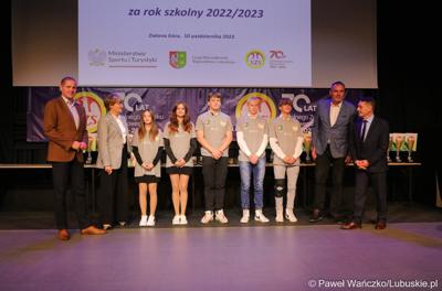 Uroczyste podsumowanie współzawodnictwa sportowego szkół województwa lubuskiego  za rok szkolny 2022/2023 w ramach Lubuskiej Olimpiady Młodzieży