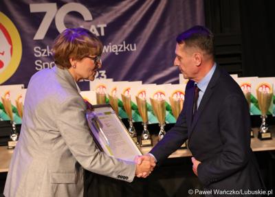 Uroczyste podsumowanie współzawodnictwa sportowego szkół województwa lubuskiego  za rok szkolny 2022/2023 w ramach Lubuskiej Olimpiady Młodzieży