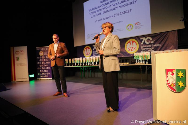 Uroczyste podsumowanie współzawodnictwa sportowego szkół województwa lubuskiego  za rok szkolny 2022/2023 w ramach Lubuskiej Olimpiady Młodzieży