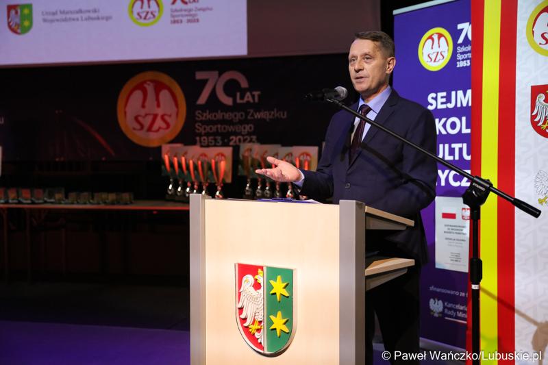 Uroczyste podsumowanie współzawodnictwa sportowego szkół województwa lubuskiego  za rok szkolny 2022/2023 w ramach Lubuskiej Olimpiady Młodzieży