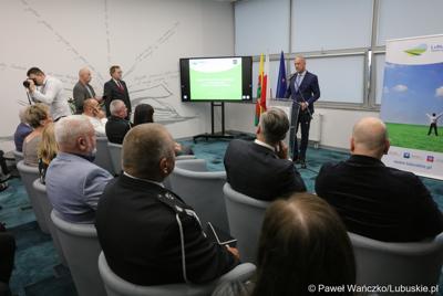 Członek Zarządu Województwa Lubuskiego Marcin Jabłoński.