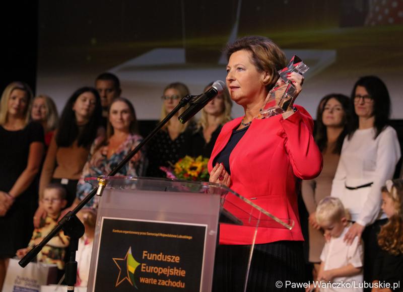 Laureaci konkursu „Fundusze Europejskie warte zachodu” podczas Gali Finałowej w Regionalnym Centrum Animacji Kultury w Zielonej Górze