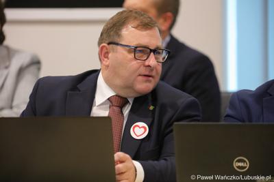 Grzegorz Potęga na Sesji Sejmiku Województwa Lubuskiego 13 października 2023 r.