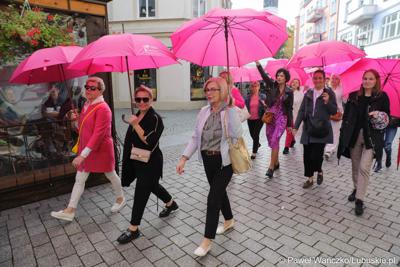 Uczestniczki Różowego Marszu w Zielonej Górze
