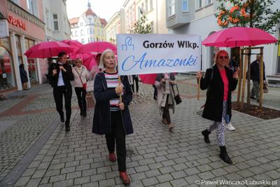 Uczestniczki Różowego Marszu w Zielonej Górze
