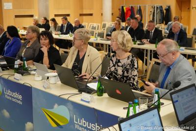 Radni woj. lubuskiego podczas LVIII sesji Sejmiku Województwa Lubuskiego
