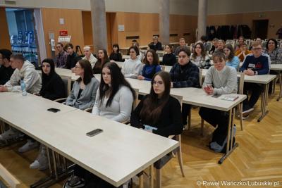 Uczestnicy konferencji w Sali Kolumnowej Urzędu Marszałkowskiego Województwa Lubuskiego w Zielonej Górze