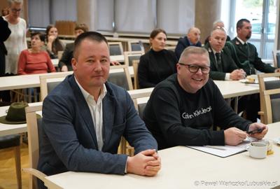 Uczestnicy konferencji w Sali Kolumnowej Urzędu Marszałkowskiego Województwa Lubuskiego w Zielonej Górze