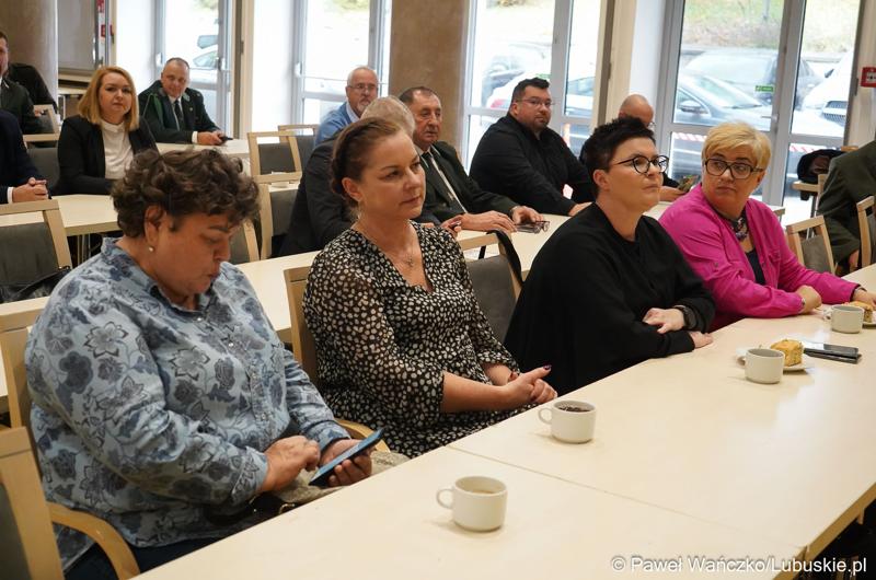 Uczestnicy konferencji w Sali Kolumnowej Urzędu Marszałkowskiego Województwa Lubuskiego w Zielonej Górze