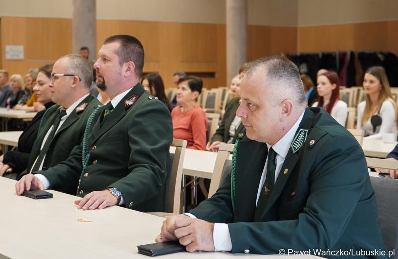 Uczestnicy konferencji w Sali Kolumnowej Urzędu Marszałkowskiego Województwa Lubuskiego w Zielonej Górze