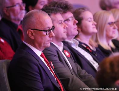 Marszałek Województwa Lubuskiego Marcin Jabłoński w Filharmonii Zielonogórskiej
