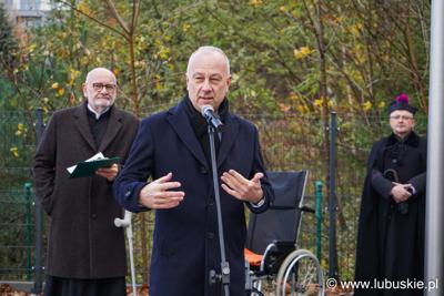 Otwarcie nowego skrzydła Centrum Integracji Społecznej w Zielona Górze - M. Jabłoński