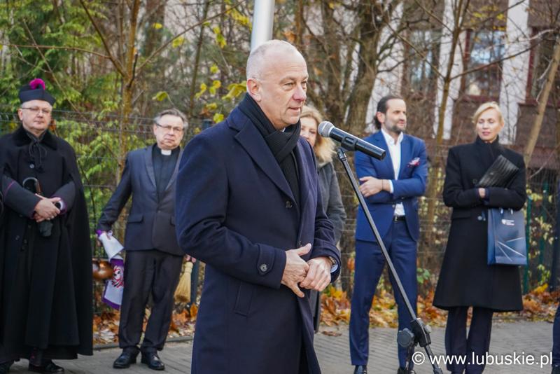 Otwarcie nowego skrzydła Centrum Integracji Społecznej w Zielona Górze - M. Jabłoński