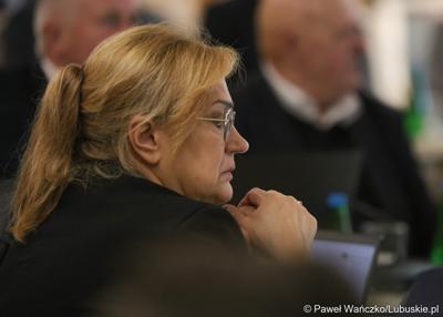 Radna podczas LIX zwyczajnej sesji Sejmiku Województwa Lubuskiego