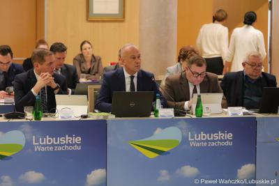 Członkowie Zarządu Województwa Lubuskiego na LIX zwyczajnej sesji Sejmiku Województwa Lubuskiego