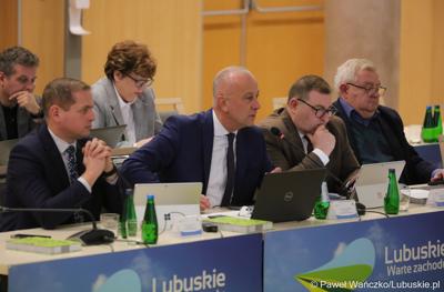 Członkowie Zarządu Województwa Lubuskiego na LIX zwyczajnej sesji Sejmiku Województwa Lubuskiego