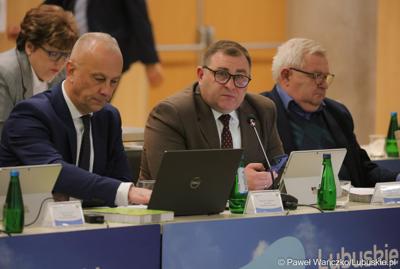 Członkowie Zarządu Województwa Lubuskiego na LIX zwyczajnej sesji Sejmiku Województwa Lubuskiego