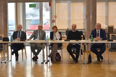 Posiedzenie Lubuskiego Zespół ds. Szkolnictwa Wyższego w Sali Kolumnowej w siedzibie Urzędu Marszałkowskiego Województwa Lubuskiego