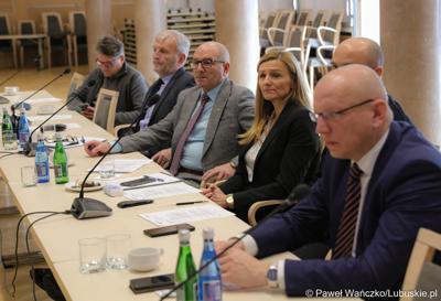 Posiedzenie Lubuskiego Zespół ds. Szkolnictwa Wyższego w Sali Kolumnowej w siedzibie Urzędu Marszałkowskiego Województwa Lubuskiego