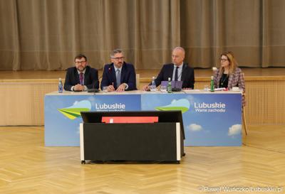 Posiedzenie Lubuskiego Zespół ds. Szkolnictwa Wyższego w Sali Kolumnowej w siedzibie Urzędu Marszałkowskiego Województwa Lubuskiego