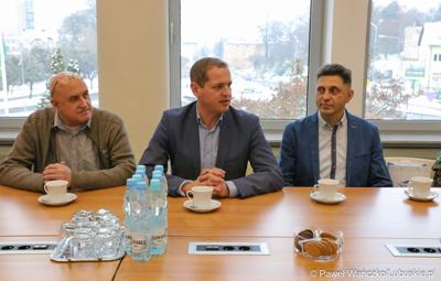 Spotkanie wicemarszałka Łukasza Poryckiego z uczniami Zespołu Szkół Technicznych w Zielonej Górze