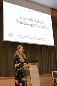 8 grudnia 2023 r. w Sali Kolumnowej w Urzędzie Marszałkowskim Województwa Lubuskiego odbyła się konferencja z okazji obchodów Światowego Dnia AIDS,  przypadającego 1 grudnia
